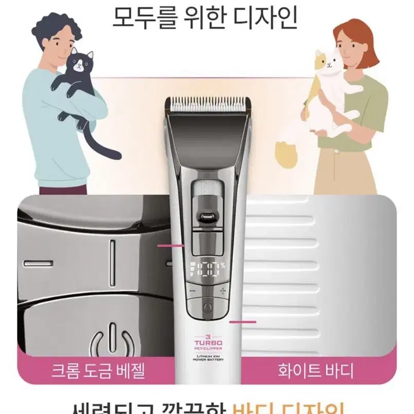 바비온 강아지 고양이 3단터보 바리깡 이발기 클리퍼 SBC-8810