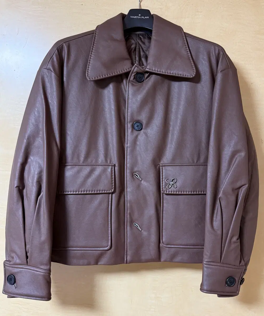 Martin Plan Leather Jacket Brown S