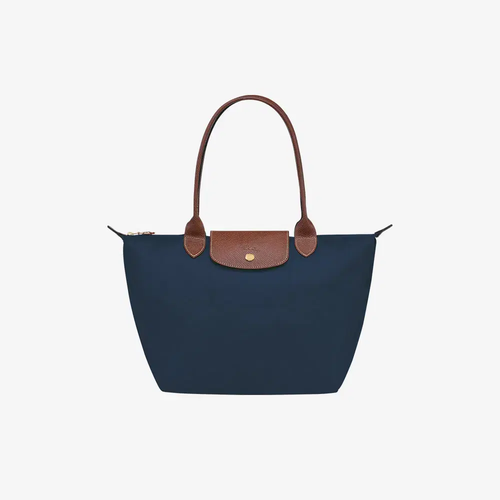 25SS LONGCHAMP 롱샴 르 플리아쥬 오리지널 M 숄더백 네이비