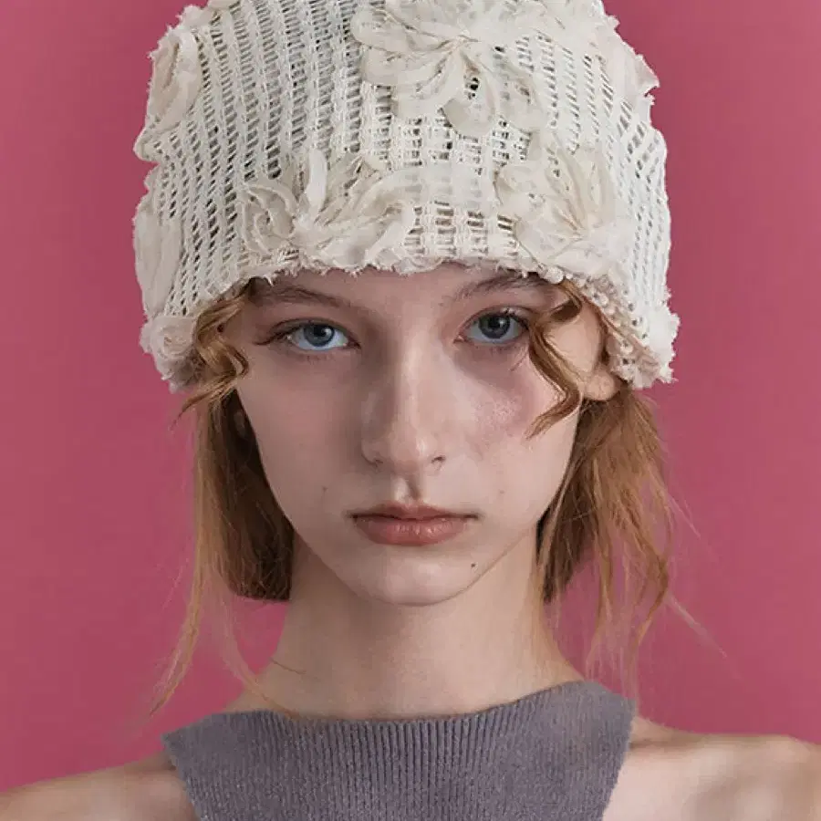 poesiedame rosa knit beanie