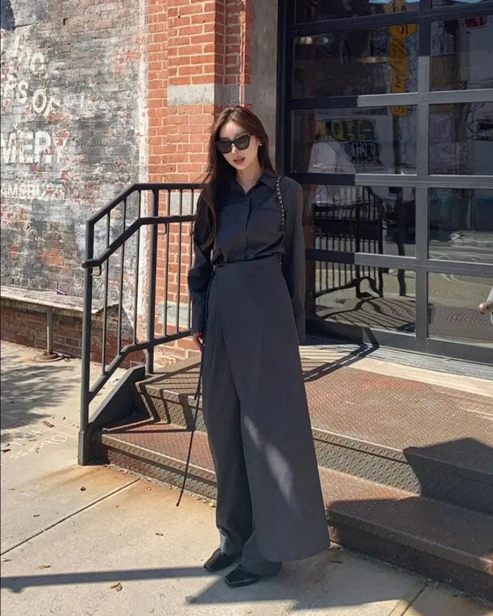 24ss B wrap jumpsuit 브론 랩 점프수트