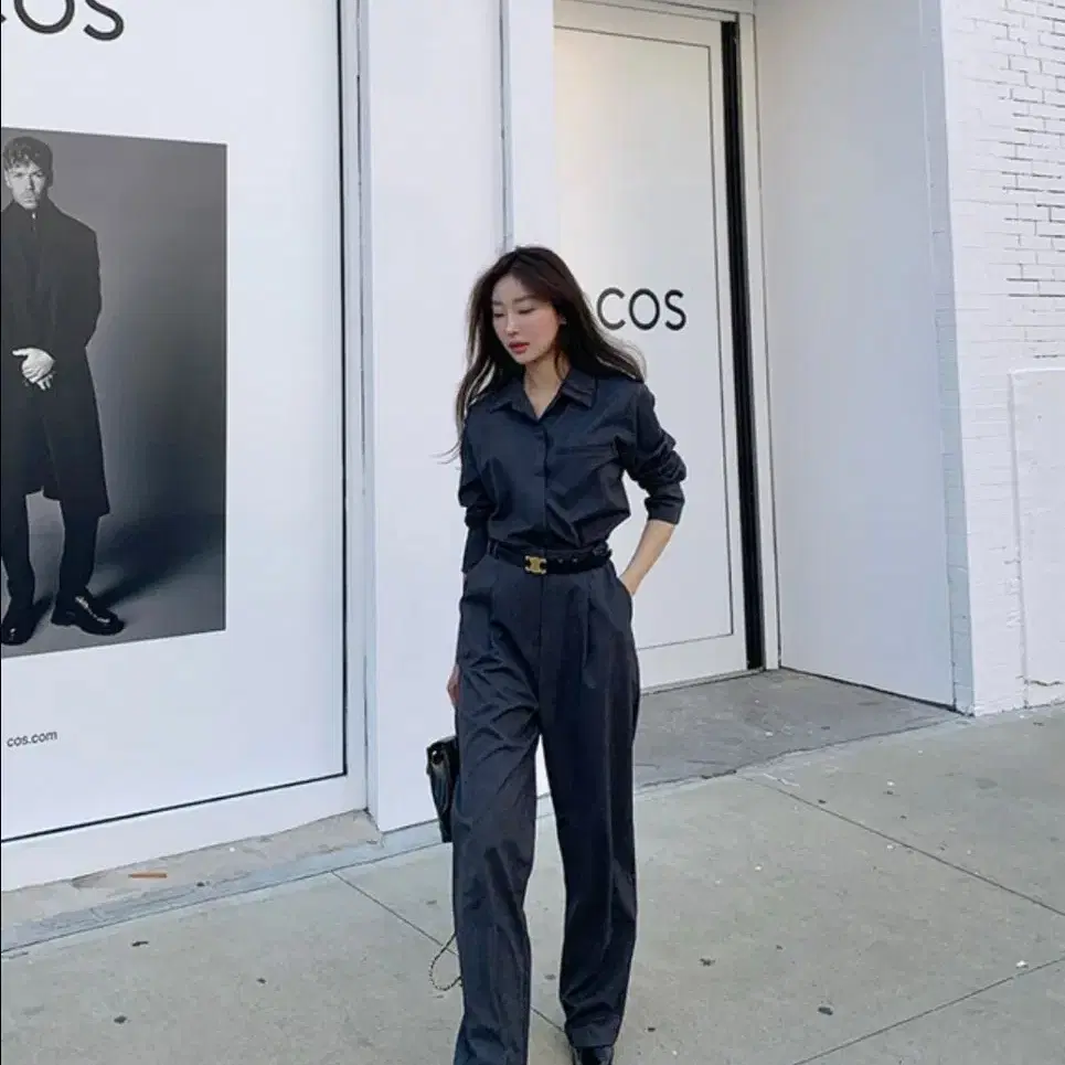 24ss B wrap jumpsuit 브론 랩 점프수트