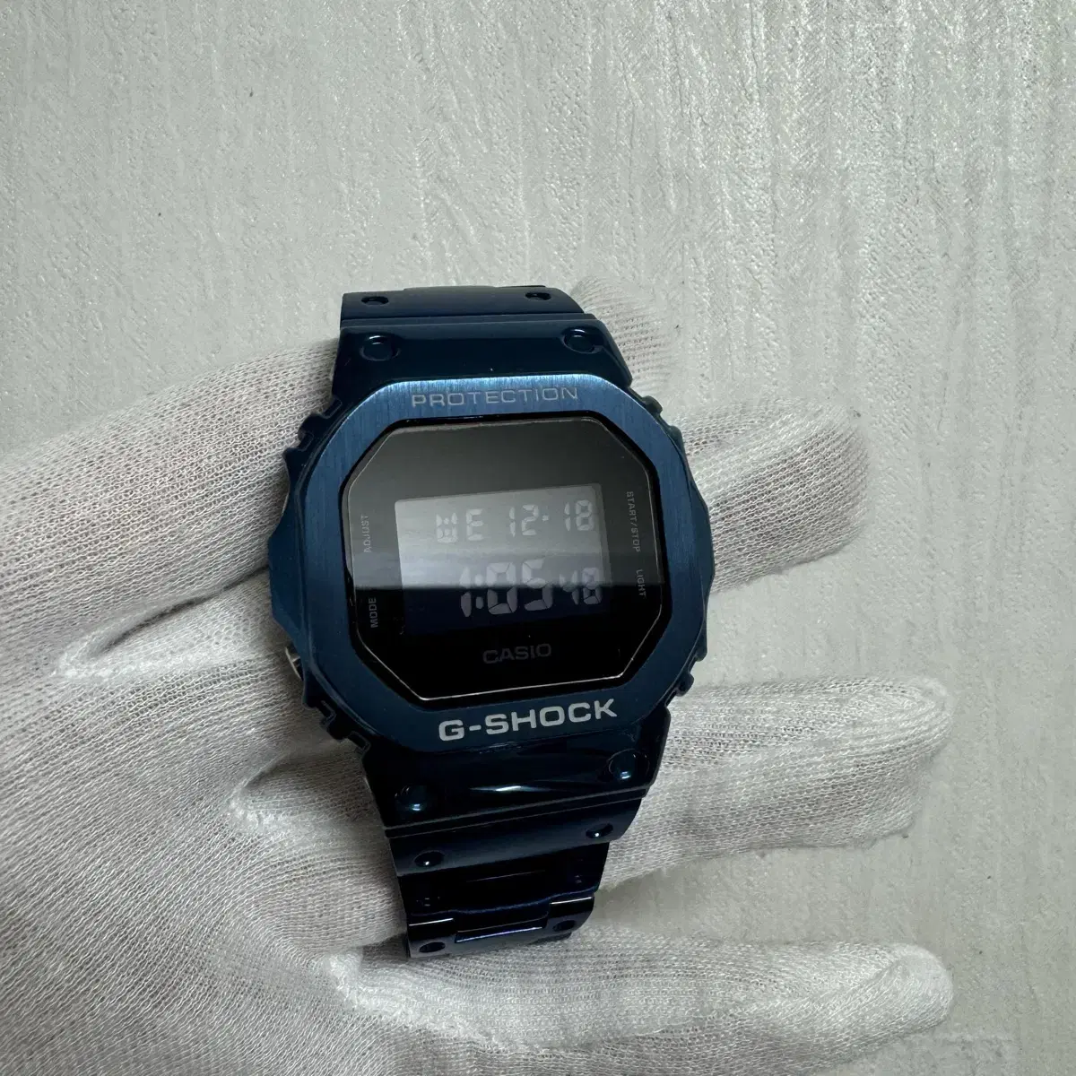 지샥 풀메탈커스텀 블루 dw-5600bb