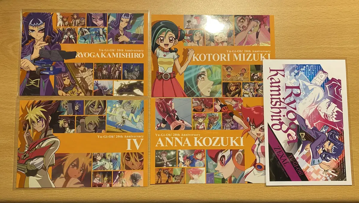 유희왕 ZEXAL 제알 20주년 엽서 샤크 카미시로 료가 포 코토리 안나