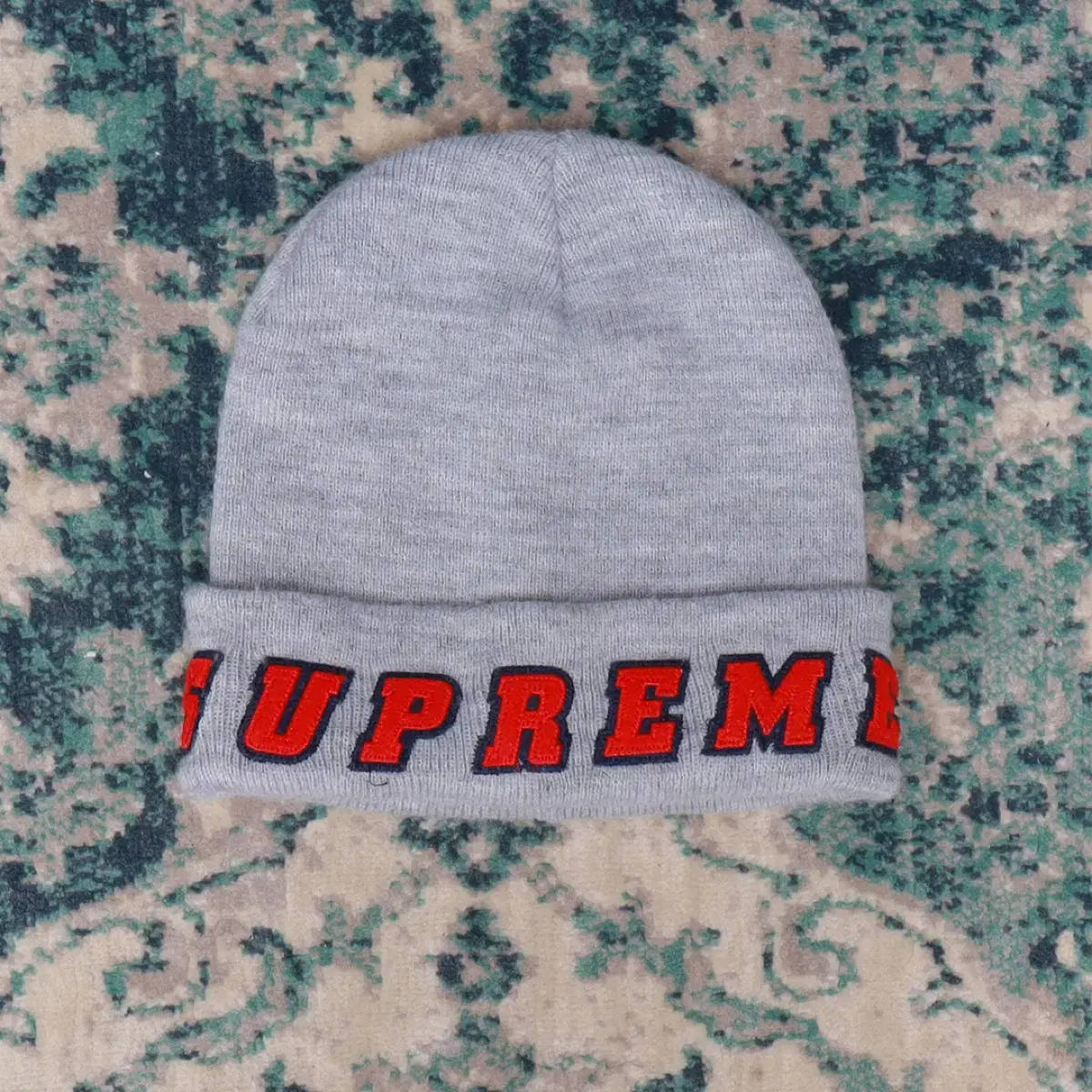 Supreme 슈프림 19SS 로고 비니 그레이