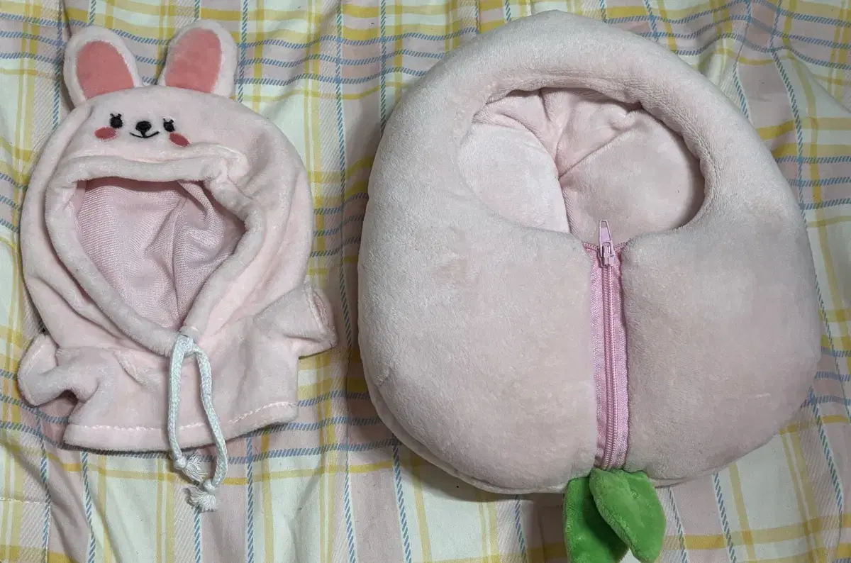 15cm 20cm 인형옷 복숭아 파우치 토끼 후드티