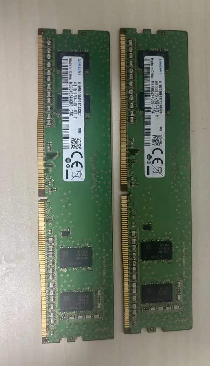 삼성전자 RAM DDR4 4G*2 개당 7000원