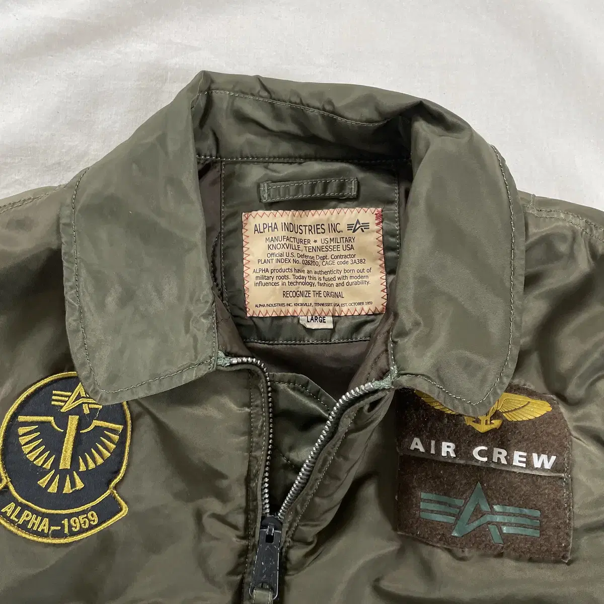 Alpha Industries 알파인더스트리 CWU-45 항공자켓 L