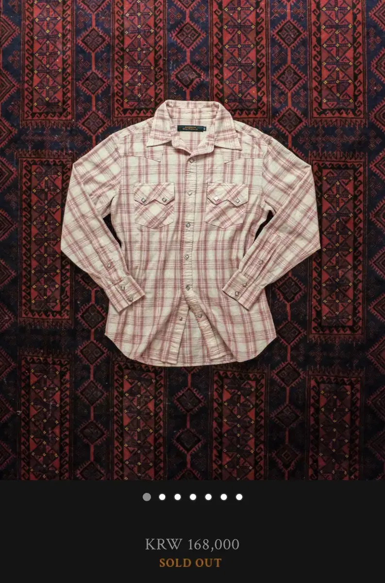 버드노트 Lot.812 WESTERN SHIRTS,PINK