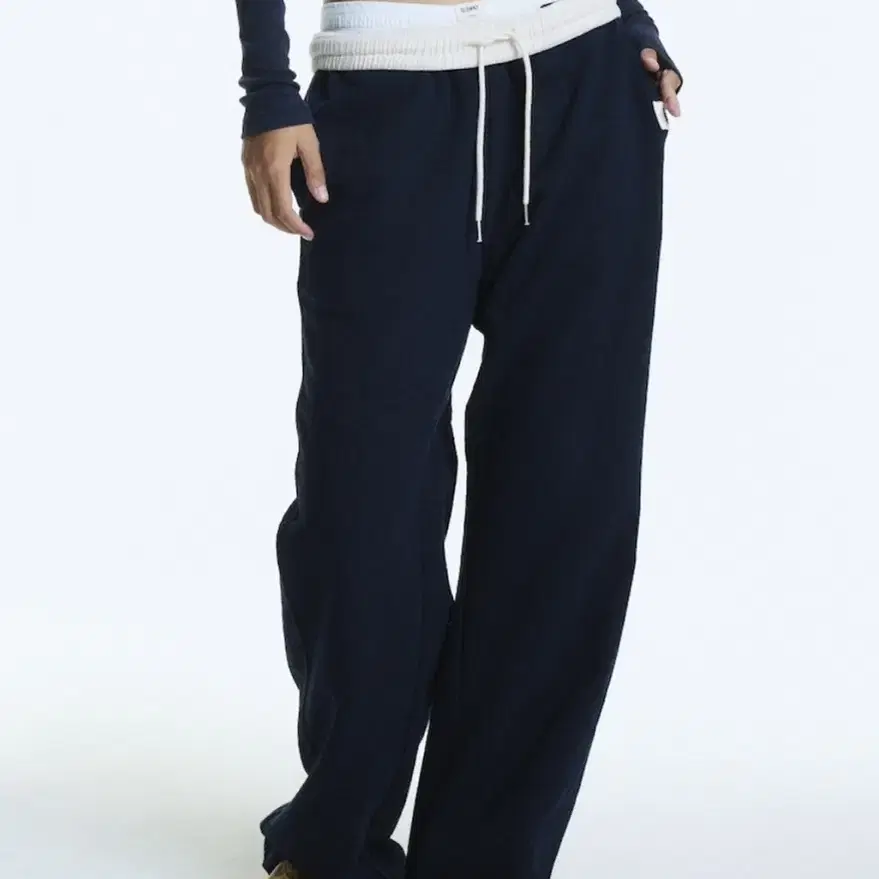 글로니 contrast sweatpants (navy) s