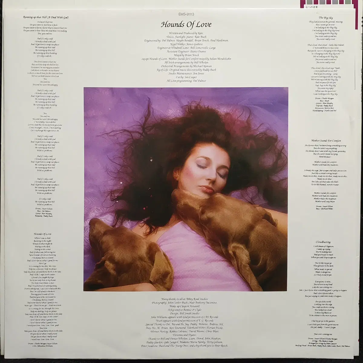 케이트 부쉬 Kate Bush Hounds of Love LP 일본반