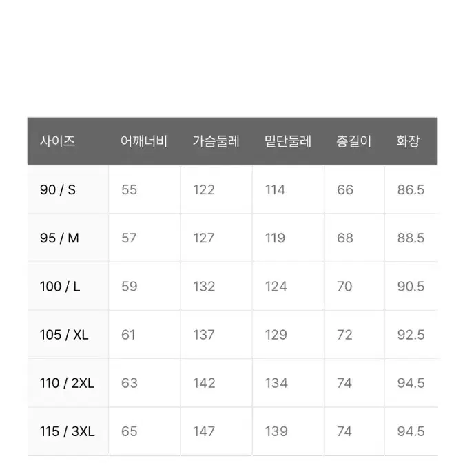 엄브로 네오 플라이트 숏다운 유광패딩 95 m사이즈