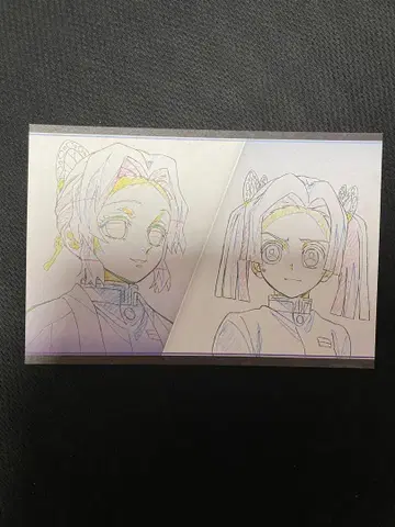 귀멸의 칼날 다이닝 나눠주는 엽서 시노부 아오이 3.