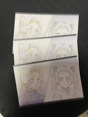 귀멸의 칼날 다이닝 나눠주는 엽서 시노부 아오이 4.