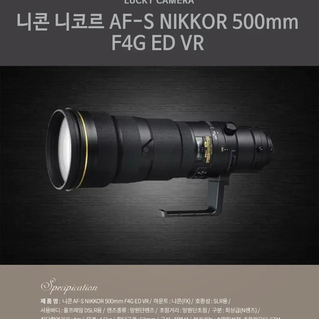 니콘 AF-S 500mm