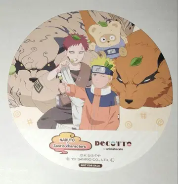 NARUTO 나루토 가아라 코스터 산리오 애니메이트 카페