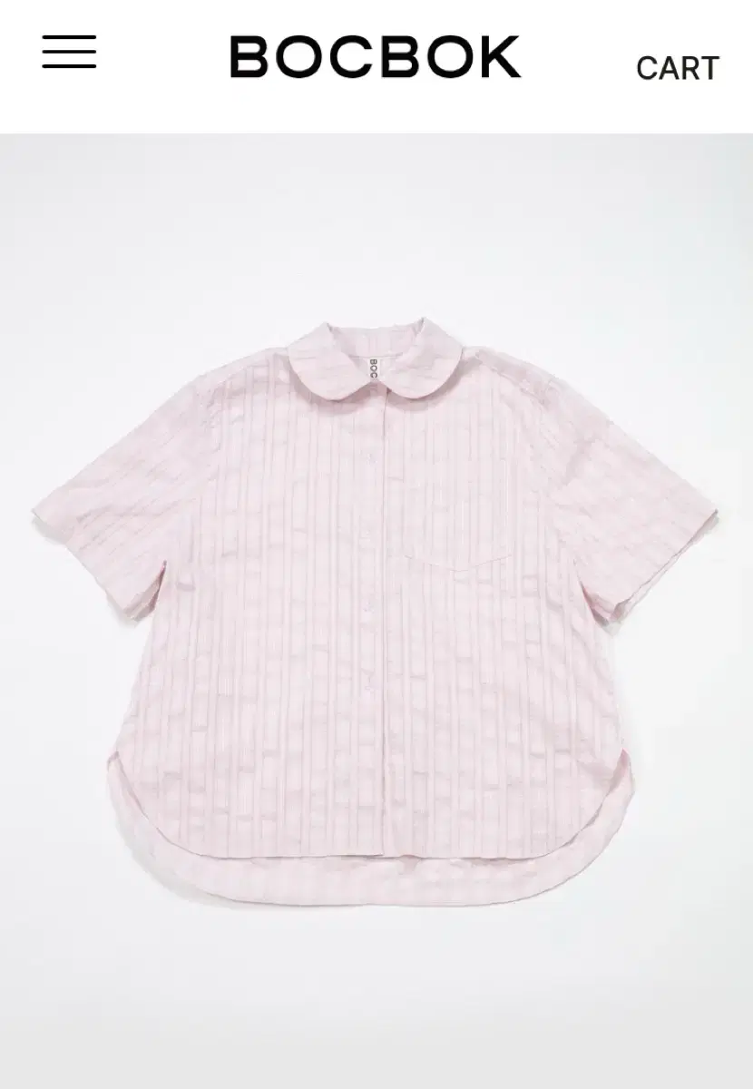 복복 bocbok SLEEPING SHIRT (PINK STRIPE)