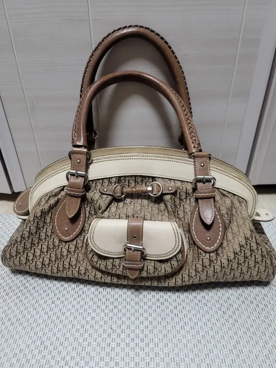 (Genuine) Christian Dior Oblique Tote Shoulder Bag Dior Bag