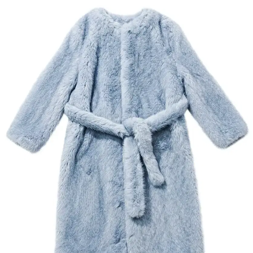 낸시부 퍼 코트 Boucle fur long coat (m)