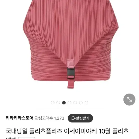 플리츠플리즈 이세미야케 가방 백팩