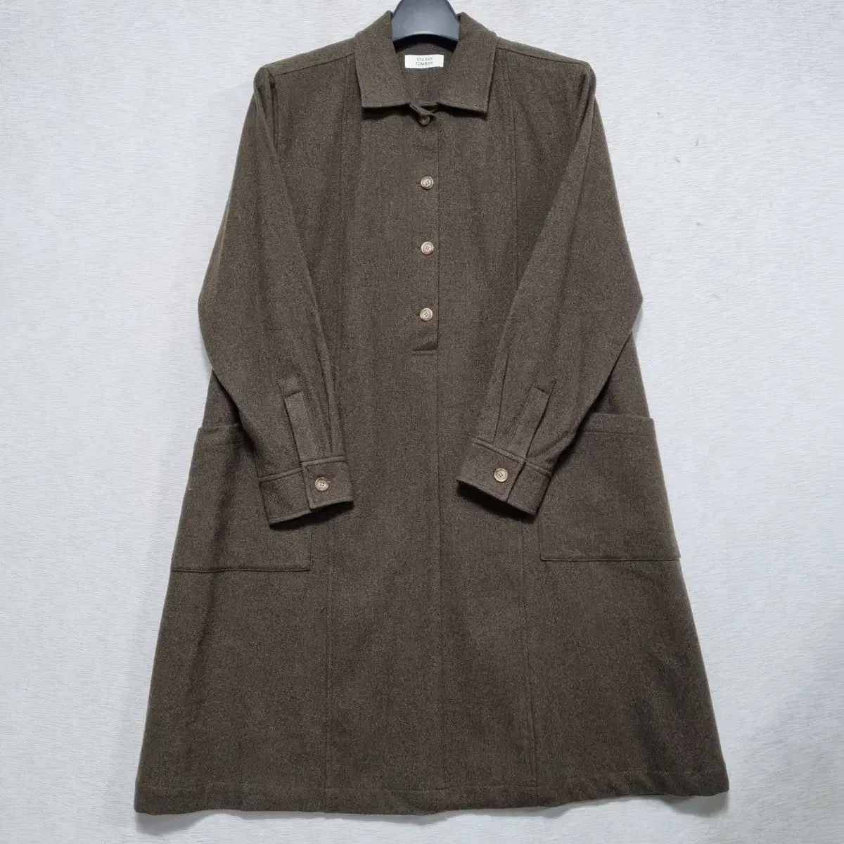 Studio Tomboy Wool Shirt ONEPIECE W90ㅡ95ㅡ1218