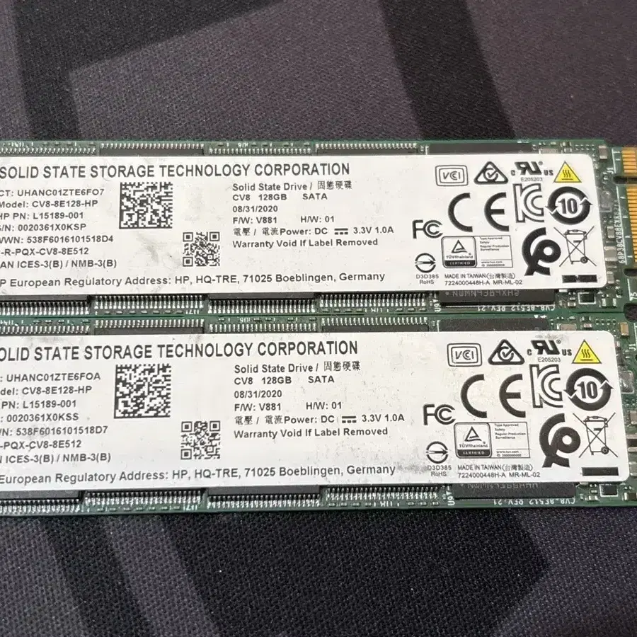 삼성 HP 하이닉스 m.2 ssd 128g 판매합니다.