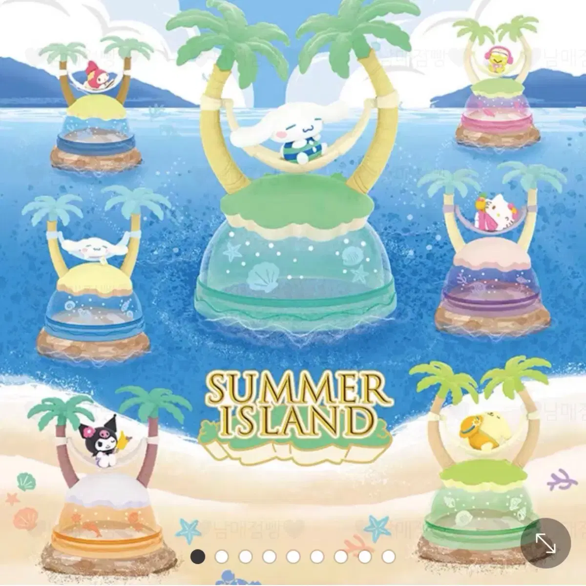 Sanrio Summer Island Pompompurin Figures