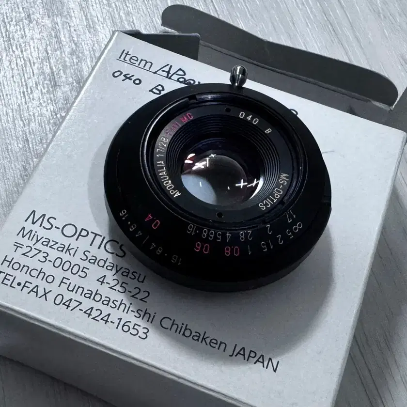 Lens Apoqualia 28mm F2 美品【宮崎光学】Ms Optics 28mm F2 Apoqualia