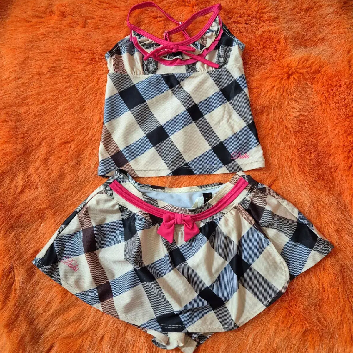 DAKS 닥스 키즈 여아 수영복 3PCS 110(5Y)