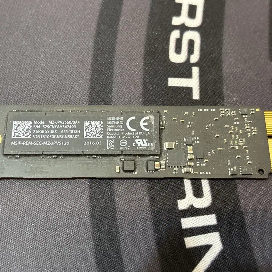 맥북 / 아이맥 용 Nvme m.2 ssd 256G 팝니다.