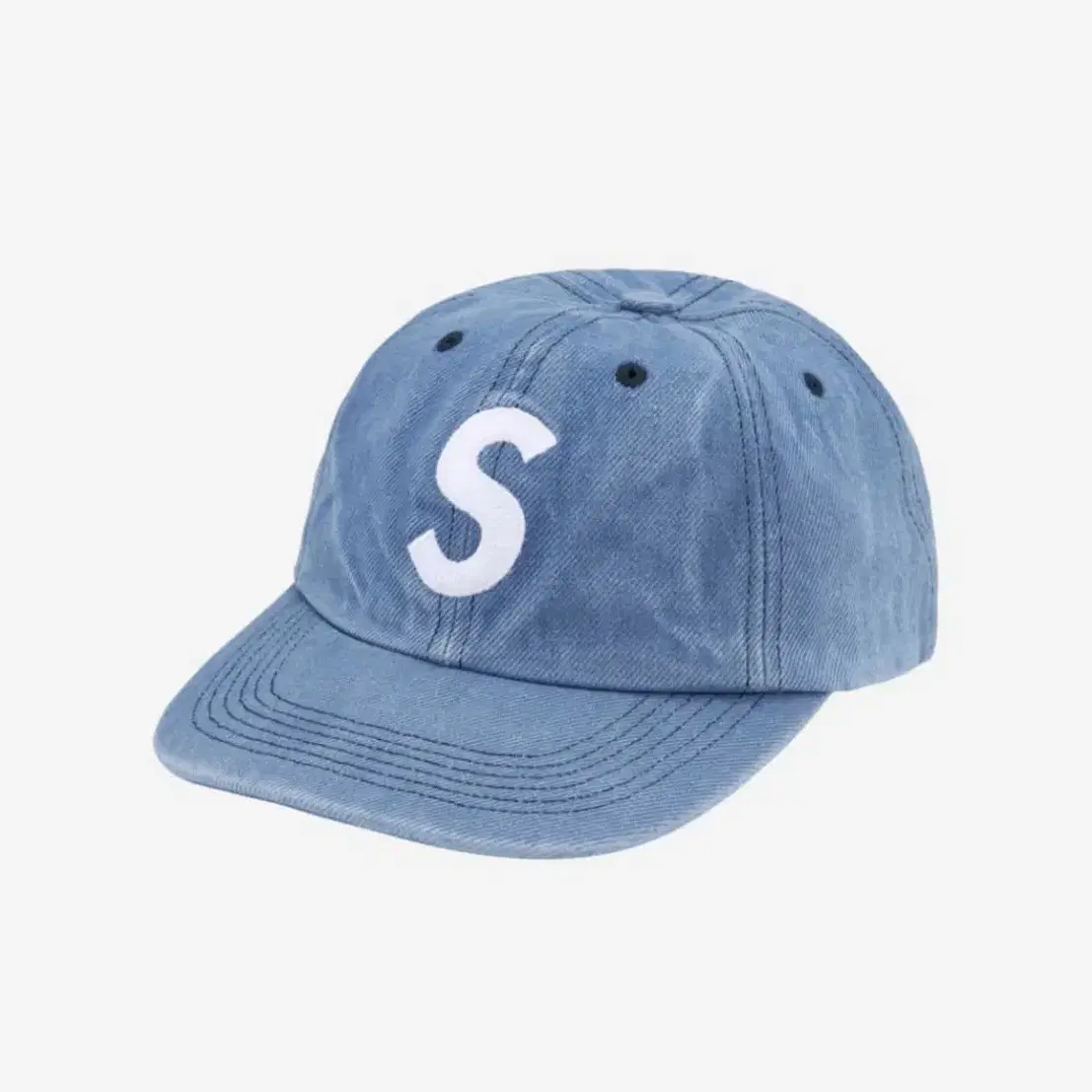 Supreme Pigment S Logo 6-Panel Denim