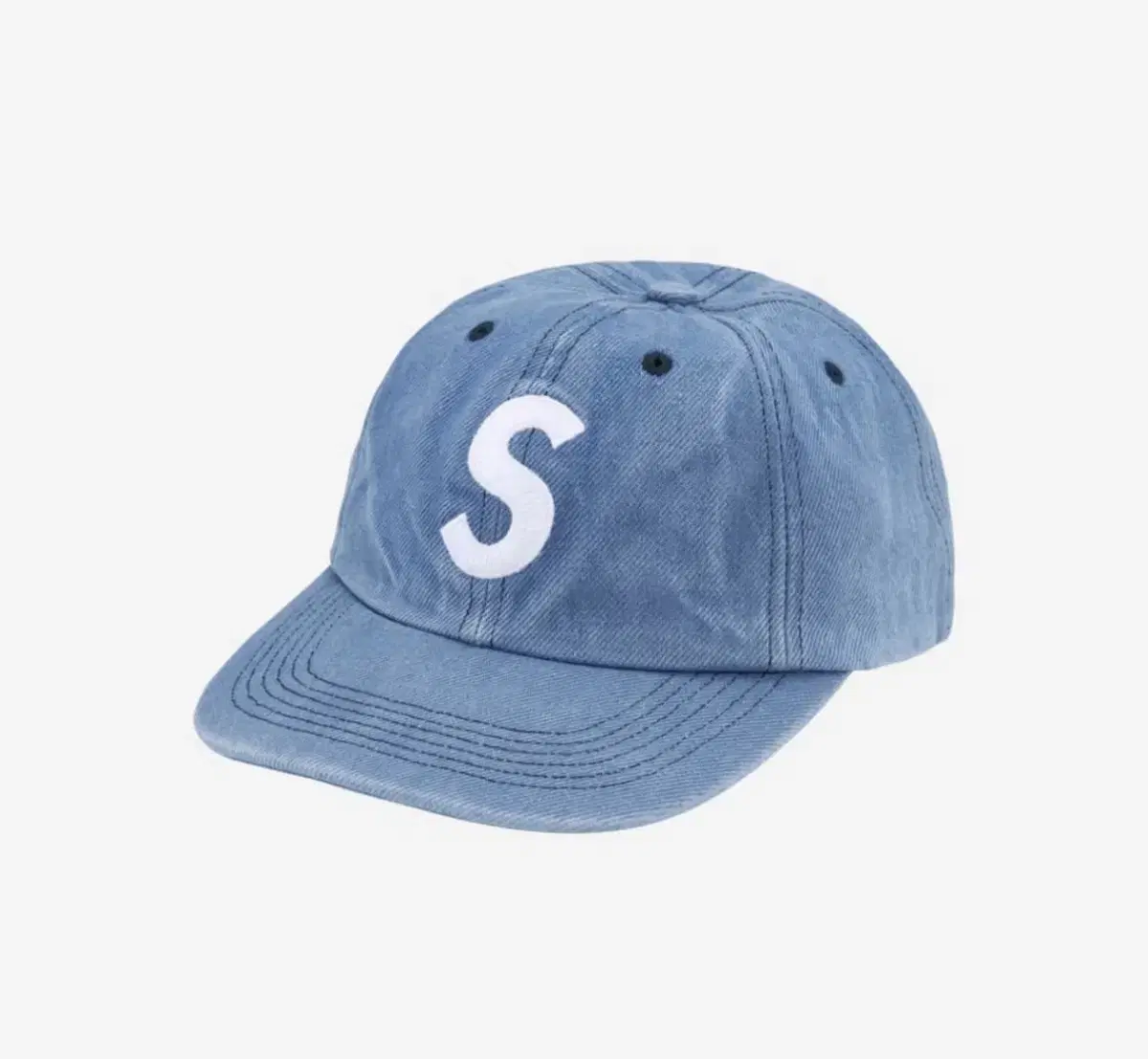 Supreme Pigment S Logo 6-Panel Denim