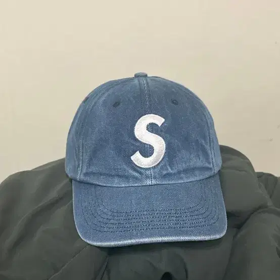 Supreme Pigment S Logo 6-Panel Denim