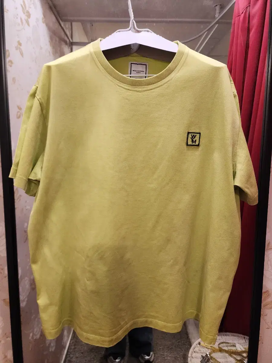 (Authentic) Wooyoung Mi Cotton Back Logo T-Shirt100 size