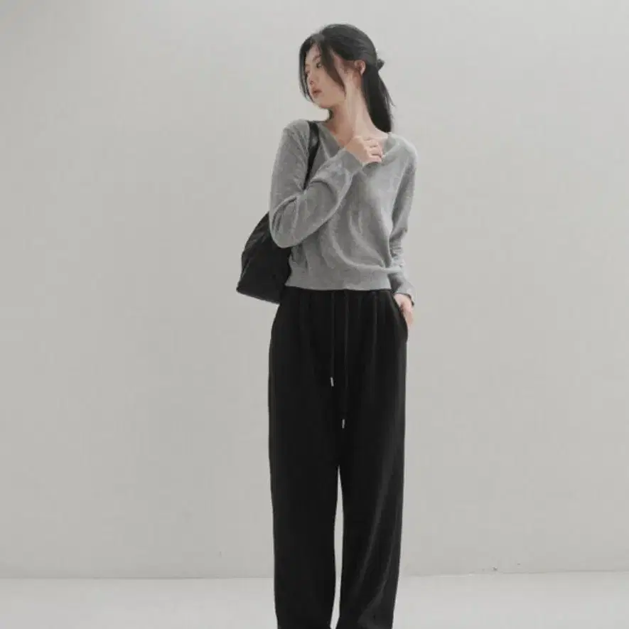 유유알uur bagel Banding pants [black] short