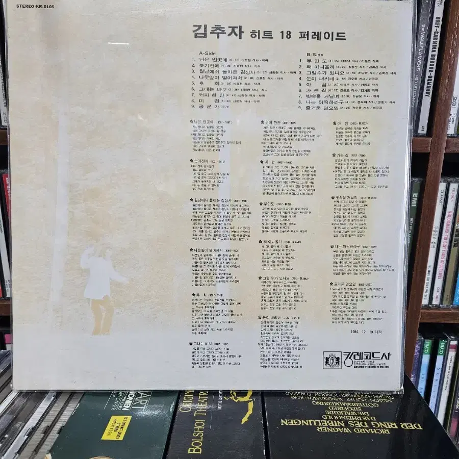 김추자 히트18 퍼레이드 lp