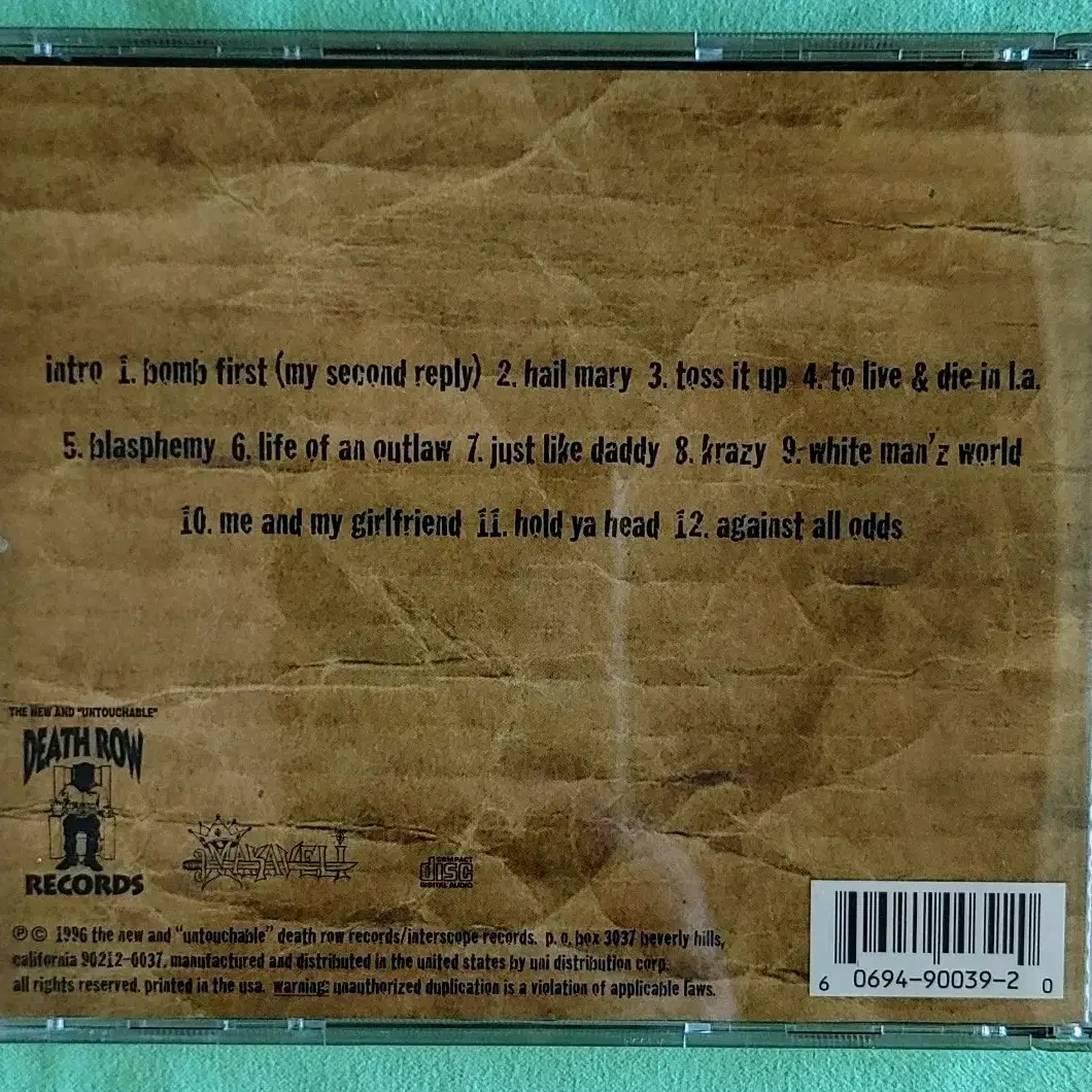 힙합 2Pac - Makaveli CD