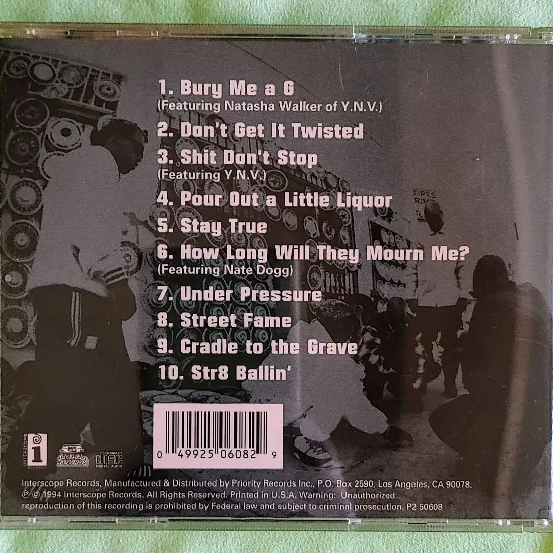 힙합 2Pac x Thug Life CD