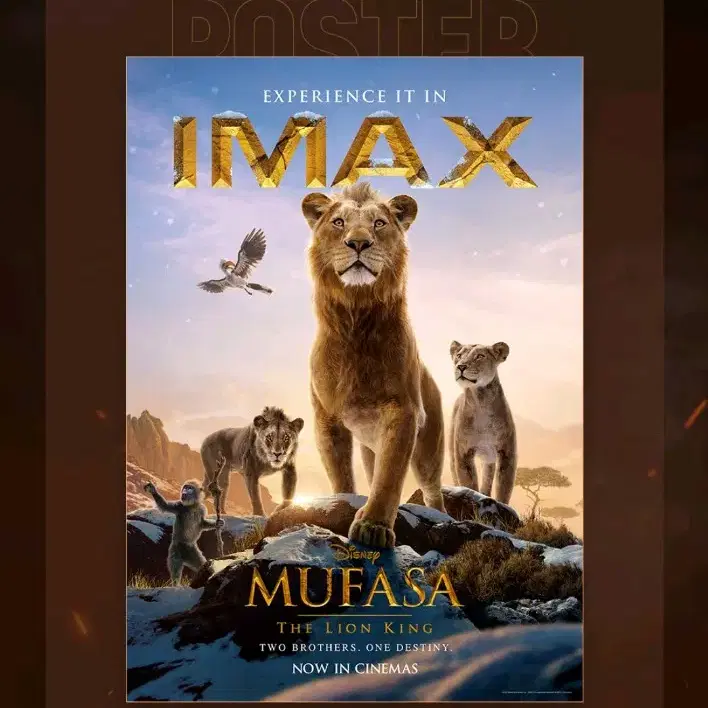 무파사 IMAX 포스터