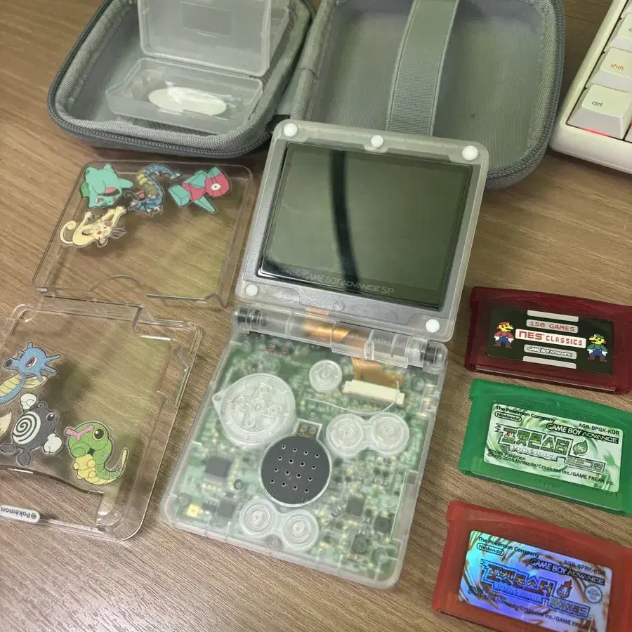 Gba sp ips v5 c타입 깐돌배터리 및 팩 케이스