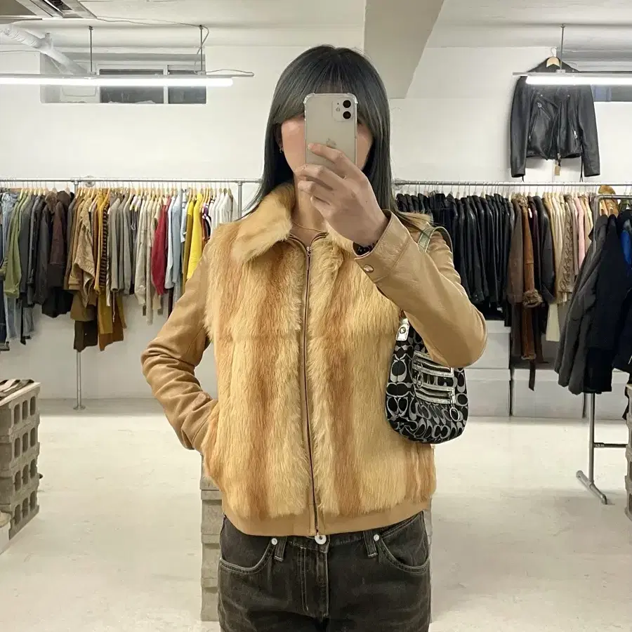 VTG leather grizzly Jacket