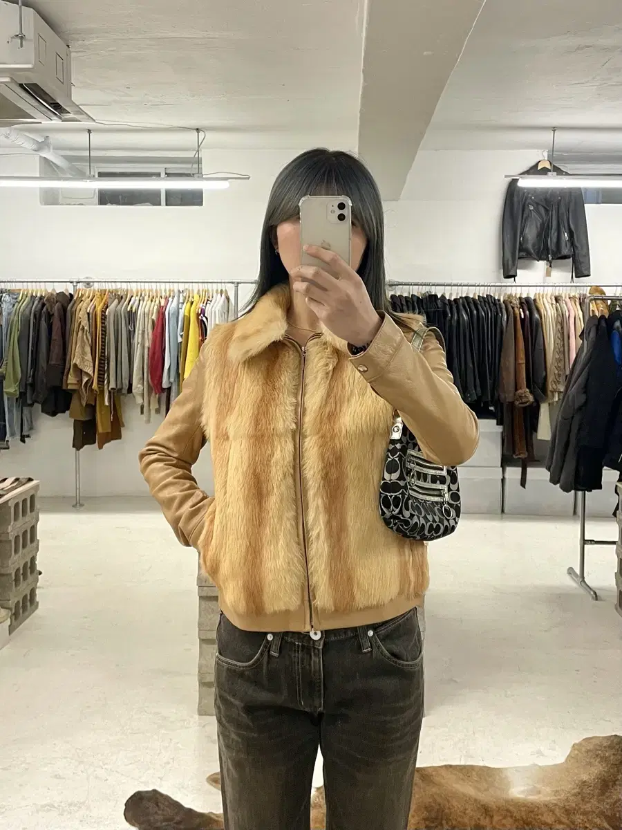 VTG leather grizzly Jacket