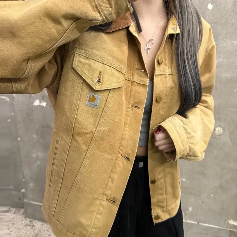 Carhartt 칼하트  브라운 디트로이트 자켓