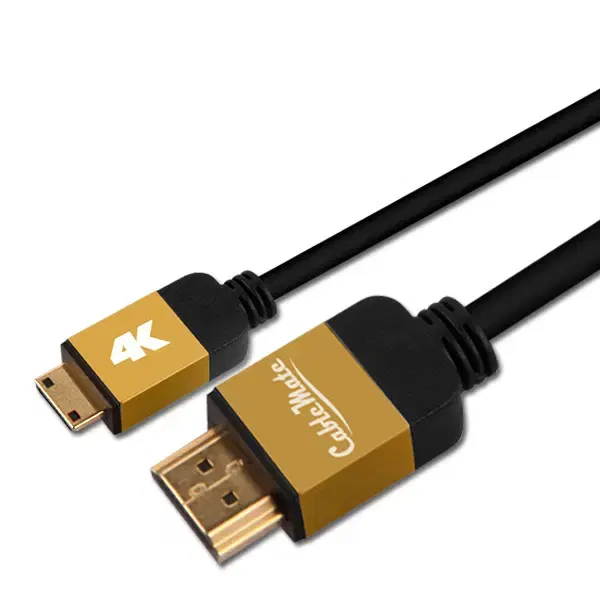 블루레이/셋탑박스 미니HDMI to HDMI 2.0 메탈케이블 2m