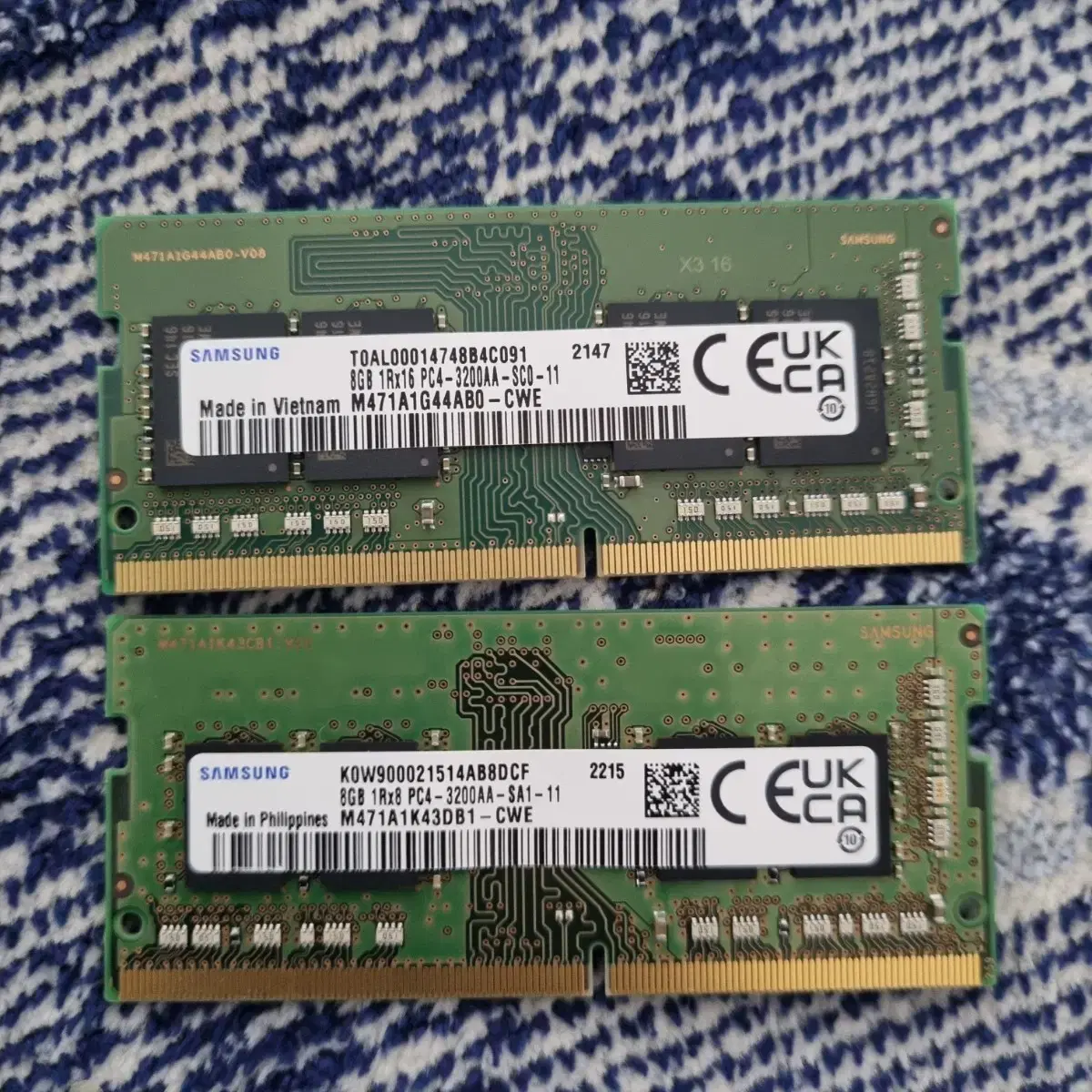 (급처) 노트북램 ddr4 3200 8gb x2 판매