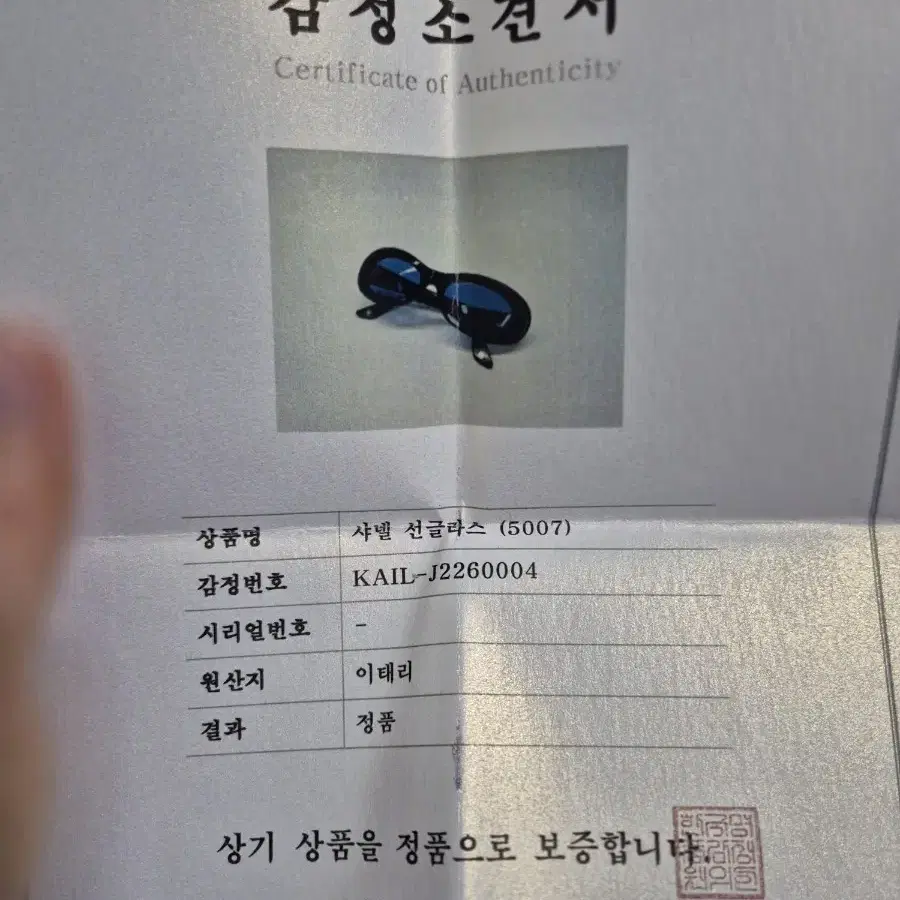 샤넬 제니 빈티지 선글라스