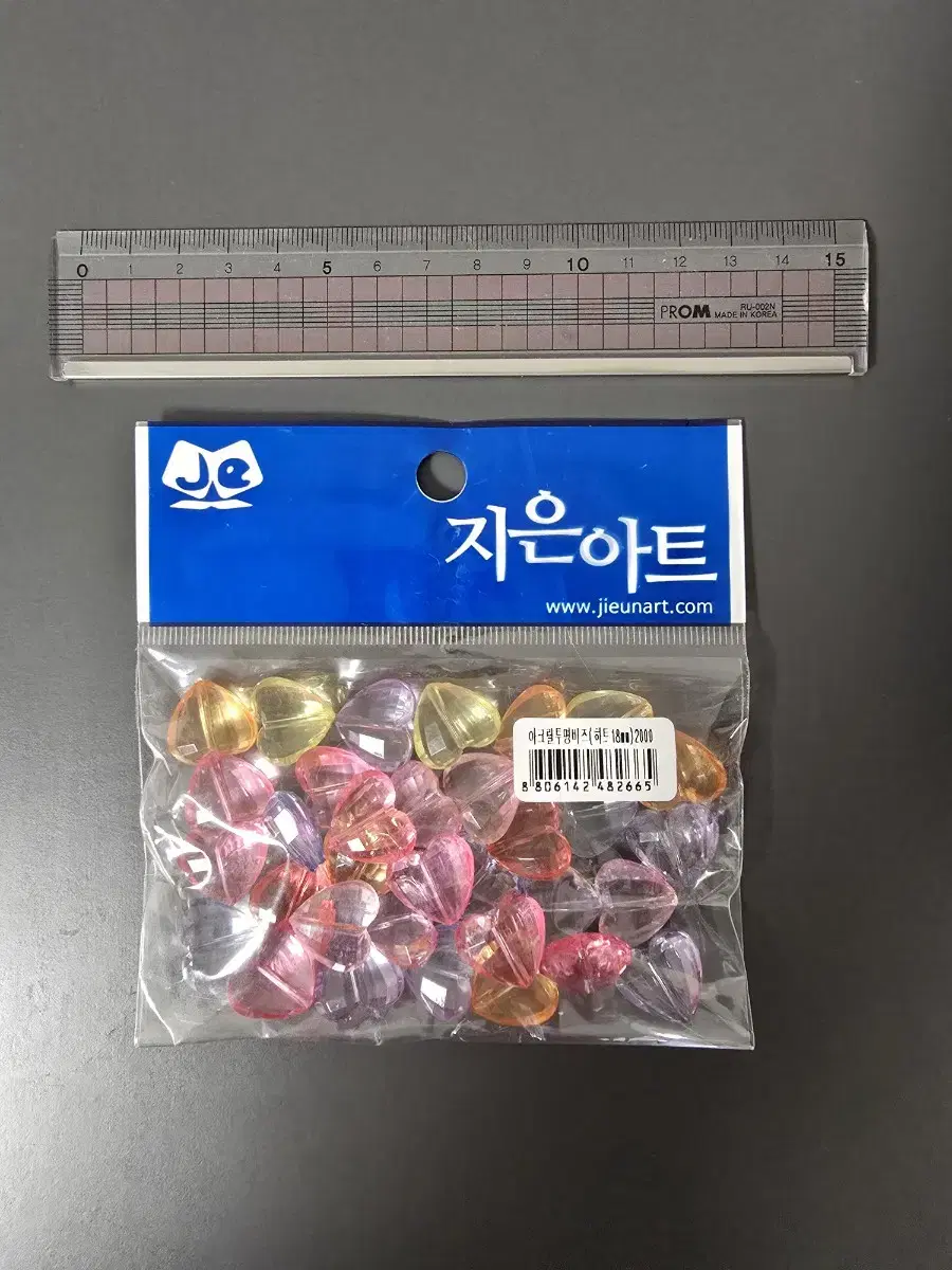 새제품 아크릴 투명 비즈 하트 18mm 보석 만들기재료 미술 공예