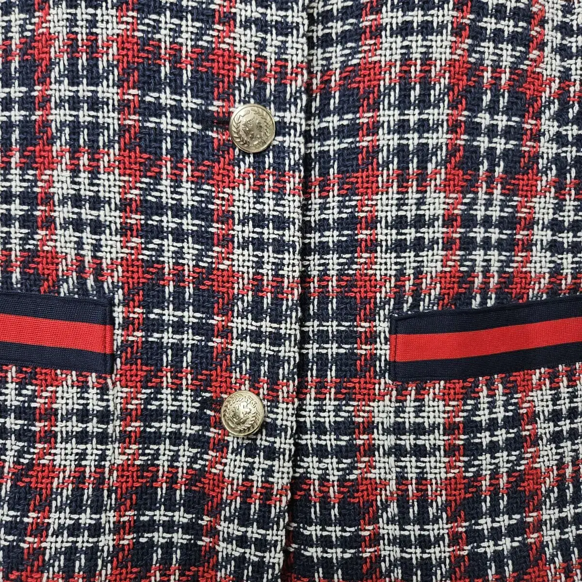 (B-40) TOMMY HILFIGER 타미힐피거 체크 자켓