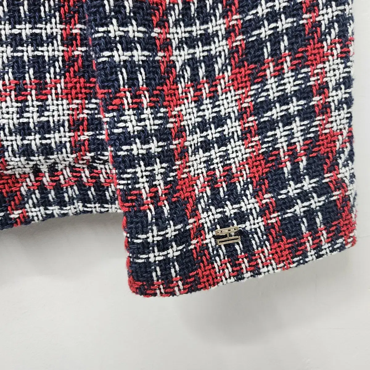 (B-40) TOMMY HILFIGER 타미힐피거 체크 자켓