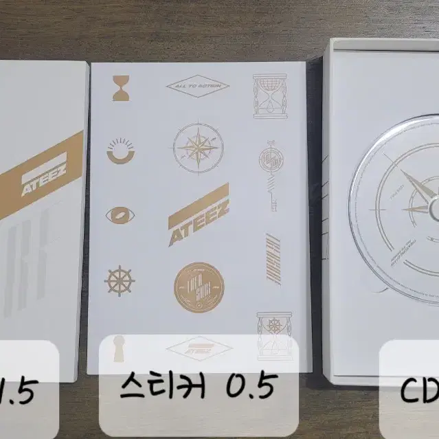 에이티즈 데자부 게릴라 원더랜드 앨범 구성품 스티커 엽서 포토북 CD